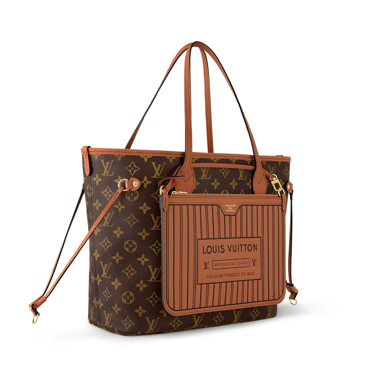 0528 Neverfull Inside Out MM Tan